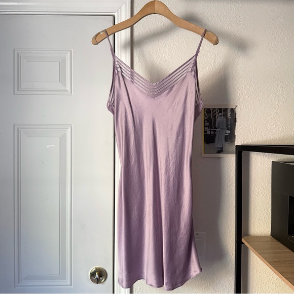 VICTORIA’S SECRET silk vintage y2k lavender lilac purple slip mini dress